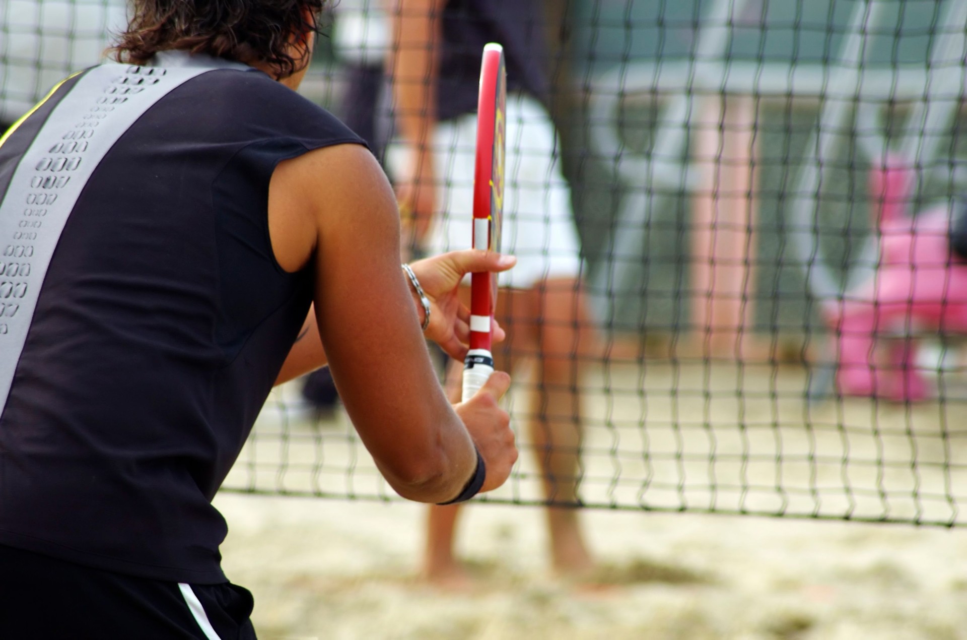 Quadras de beach tennis e poliesportiva
