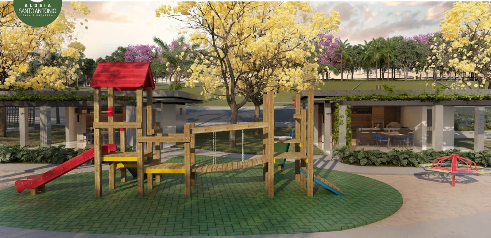 Playground de madeira