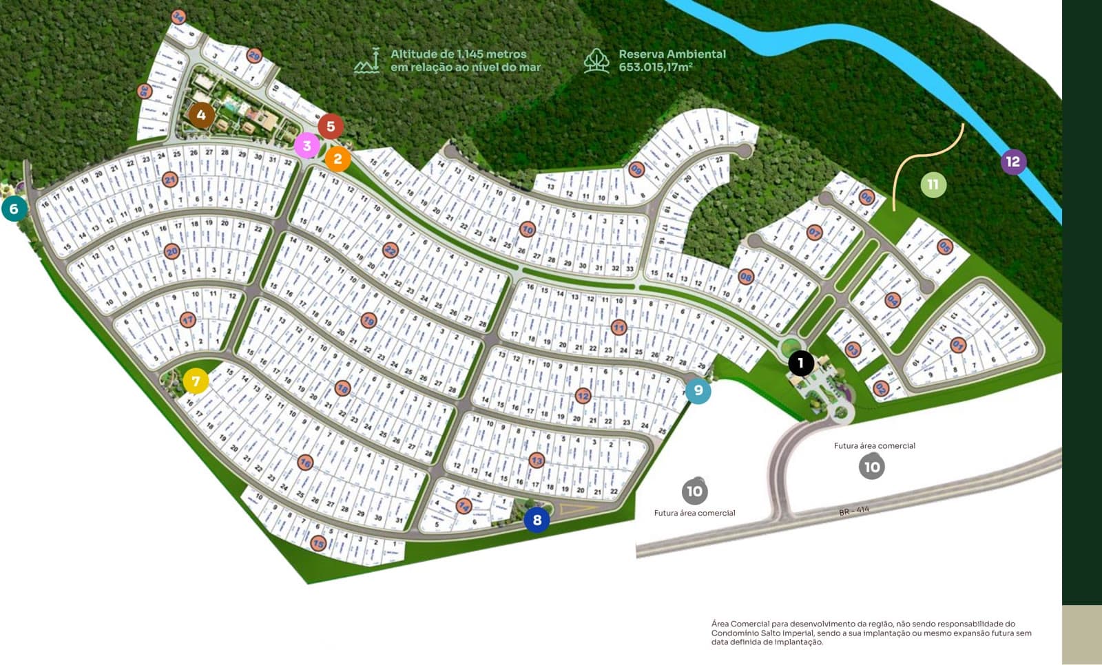 Mapa de implantação — Salto Imperial