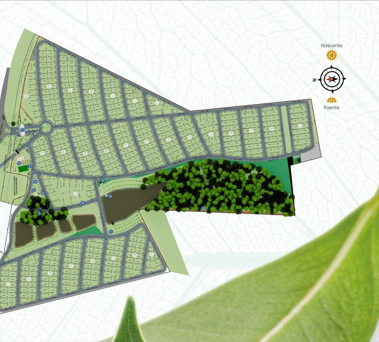 Mapa de implantação — Ecológico Veneza
