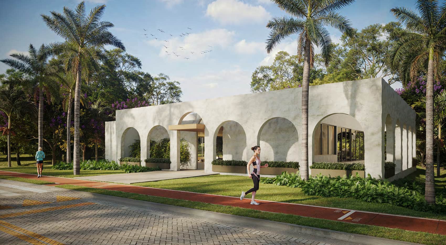 Pista de cooper em concreto, com 1,1 km