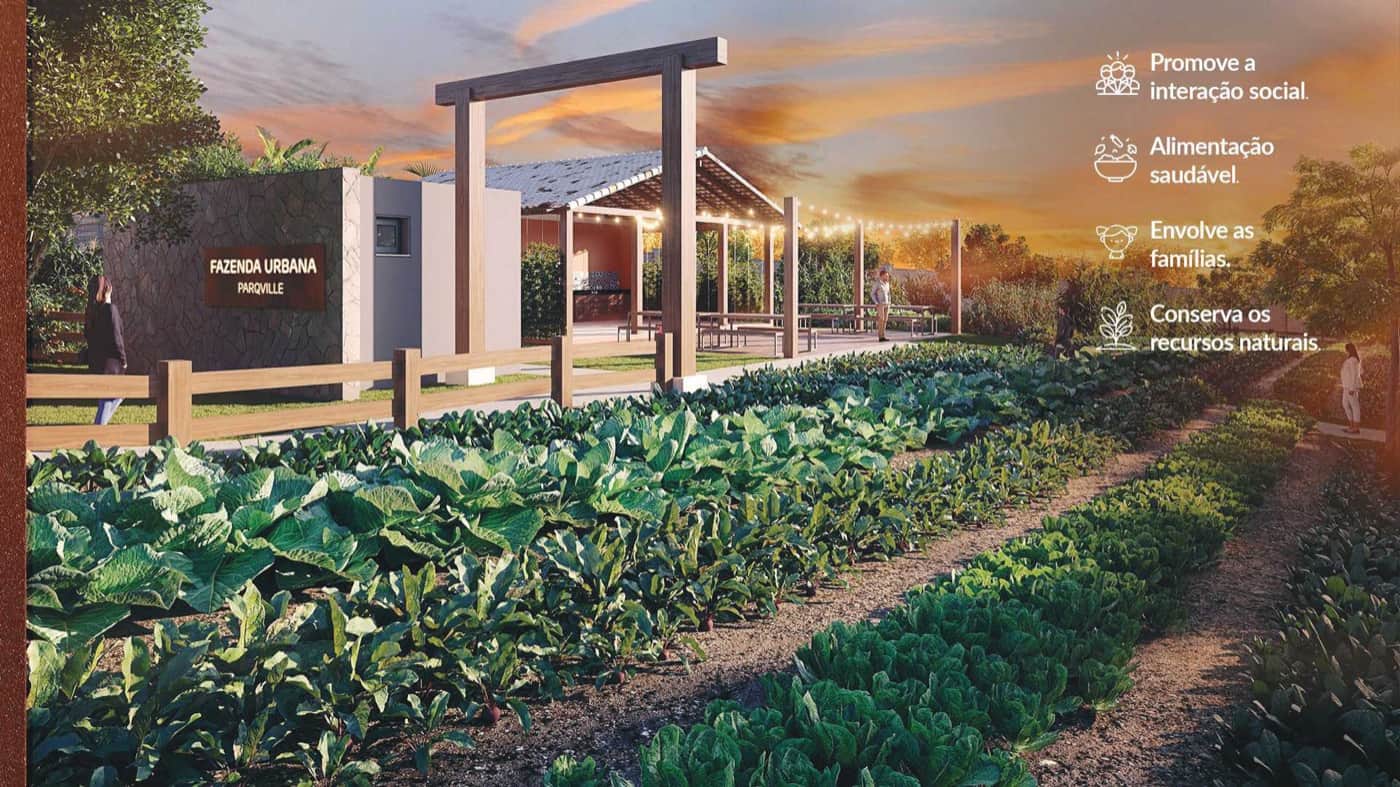 O primeiro com agrofloresta e fazenda urbana dentro dos muros.