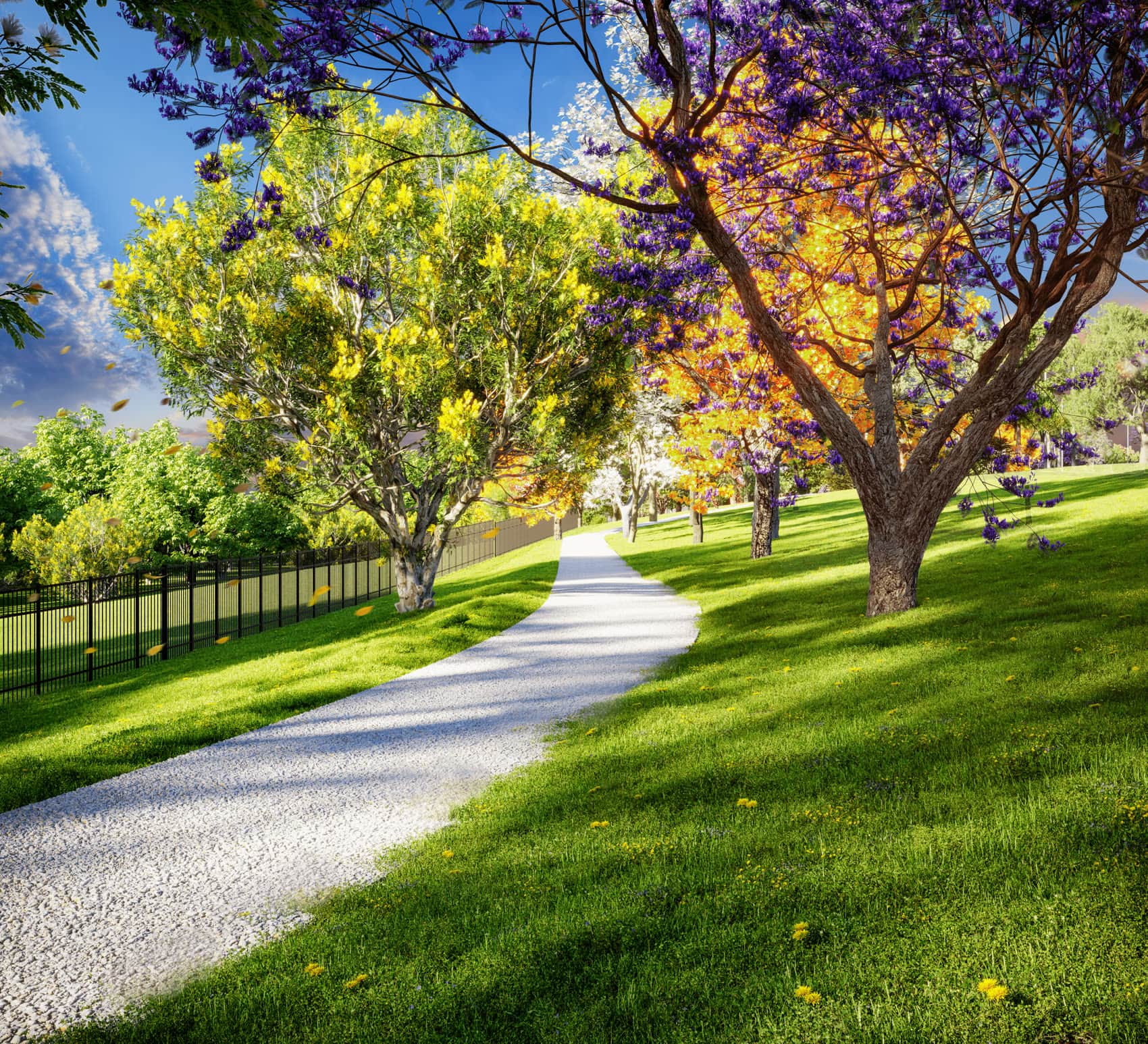 Pista de caminhada do Vinhas Flamboyant